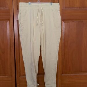 Fabletics Cream Jogger Pants